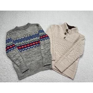 Cat & Jack set of 2 Pullover Boys sweater size 4/5T